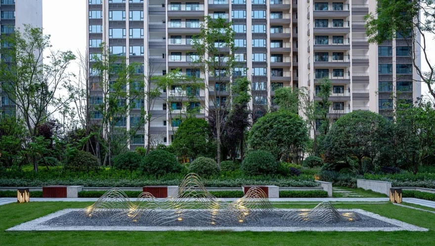 成都北京城建龙樾熙城二期景观设计 | 基准方中 - 景观网