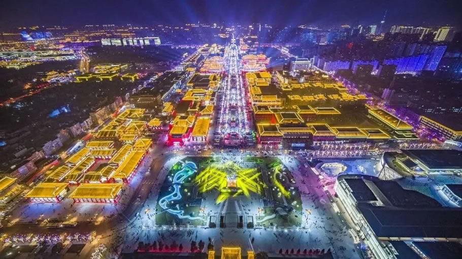 抖音爆款文旅商业景点“大唐不夜城”，为什么这么“火”？！ - 景观网