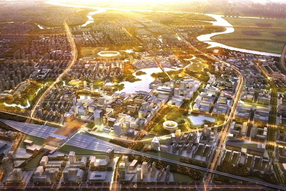衢州市高铁新城城市设计 | AECOM - 景观网