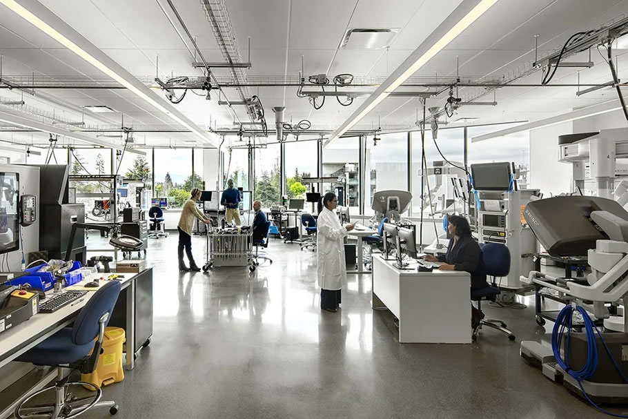 医疗器械界大牛Intuitive Surgical桑尼维尔办公园区设计 | RMW architecture & interiors - 景观网
