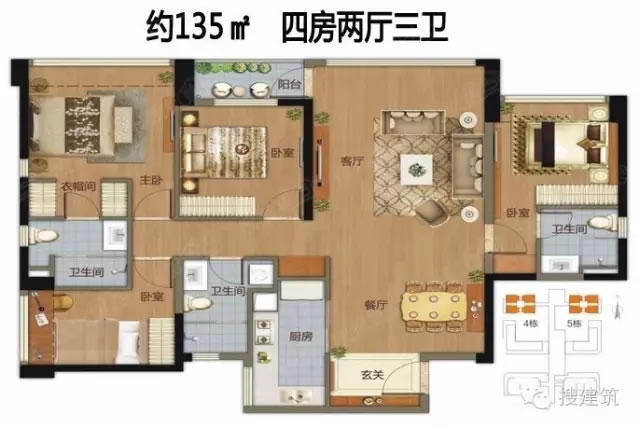 龙湖、融创这些改善四房真心优秀,值得安利~ - 景观网