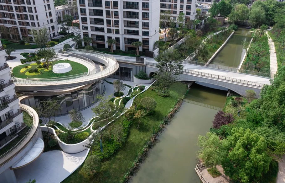 杭州金地·大运桥西府 | 伍道国际 - 景观网