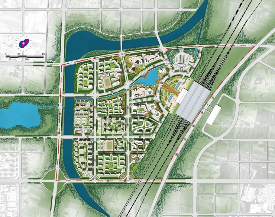 新乡市高铁片区城市设计 | THAD清华建筑设计院 - 景观网
