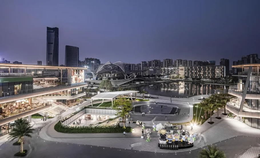 珠海金湾华发商都中心园林景观工程 | 普邦股份 - 景观网