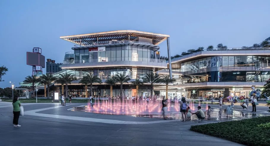 珠海金湾华发商都中心园林景观工程 | 普邦股份 - 景观网