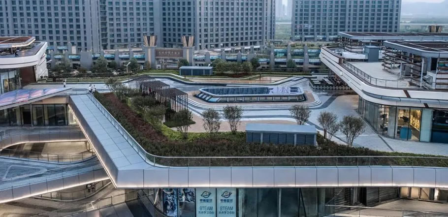 珠海金湾华发商都中心园林景观工程 | 普邦股份 - 景观网