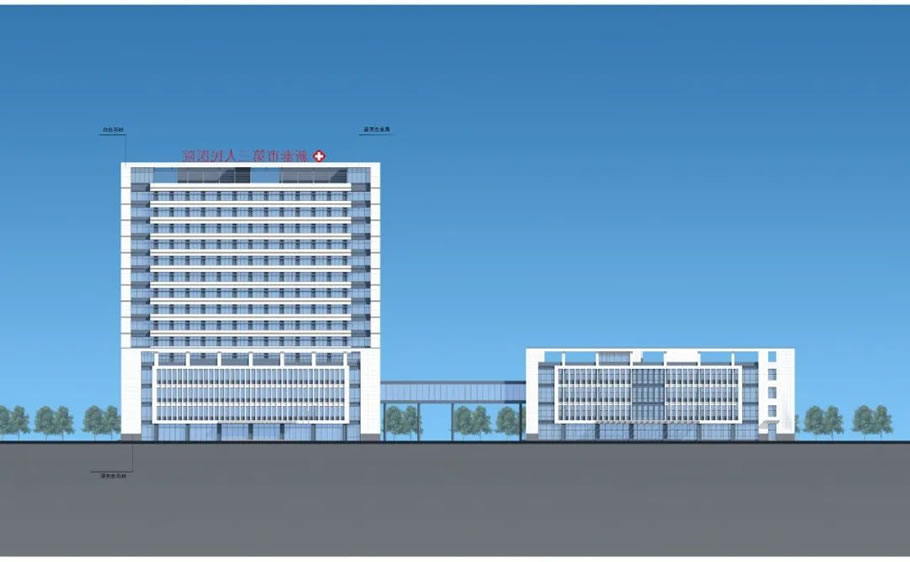新泰市第三人民医院医疗综合病房楼 | 山东建筑大学设计集团有限公司 - 景观网