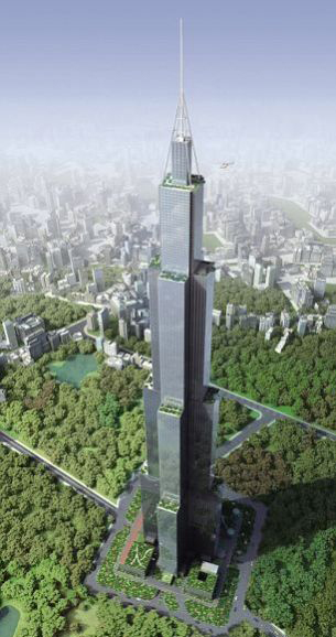 长沙拟90天建838米世界最高摩天楼(组图) - ARCHINA
